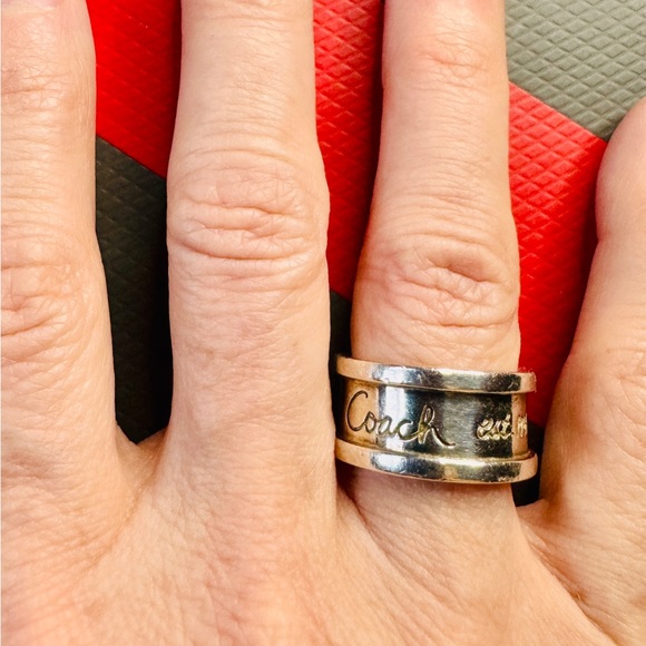 Coach Brand Sterling Silver Classic “1941” Wide Band
Ring Size 6 - Picture 2 of 10